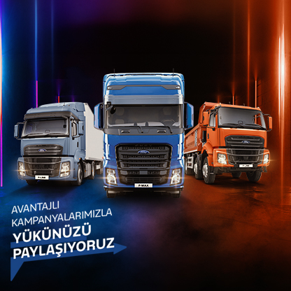 Geniş Kredi ve Vade İmkanlarıyla Ford Trucks Sahibi Olmak Hayal Değil Gerçek!