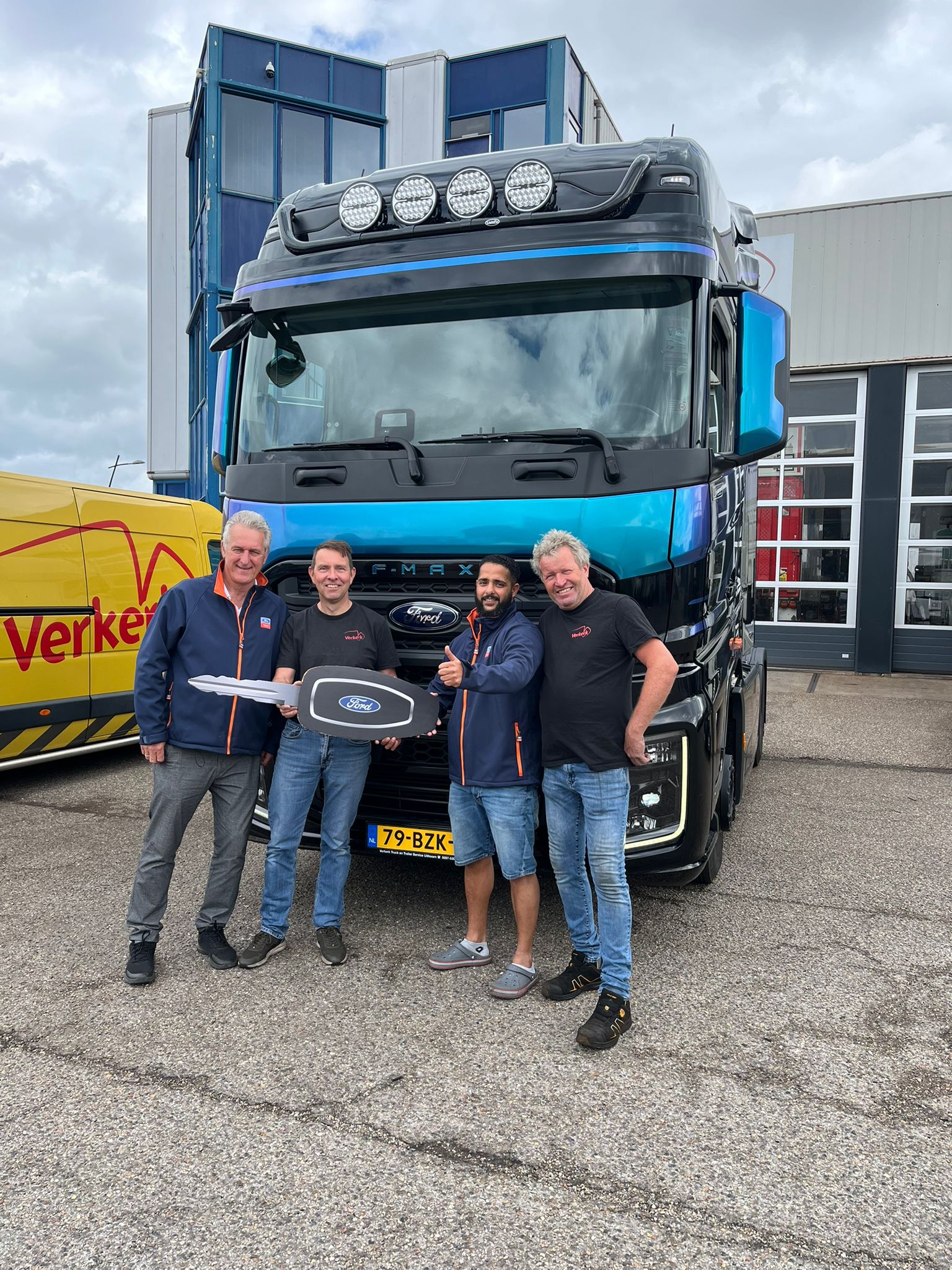 1e aflevering Ford Truck voor Verkerk Truck en Trailer Service