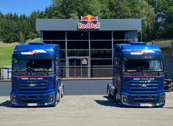 FORD TRUCKS AUSTRIA DELIVERS 23 NEW F-MAX TRUCKS TO THE RED BULL ENERGY STATION DEPARTMENT