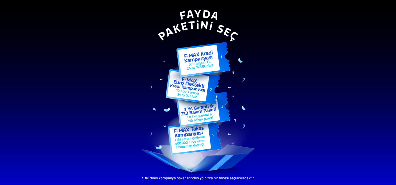 F-MAX Araçlar için “Fayda Paketini Seç” Kampanyası
